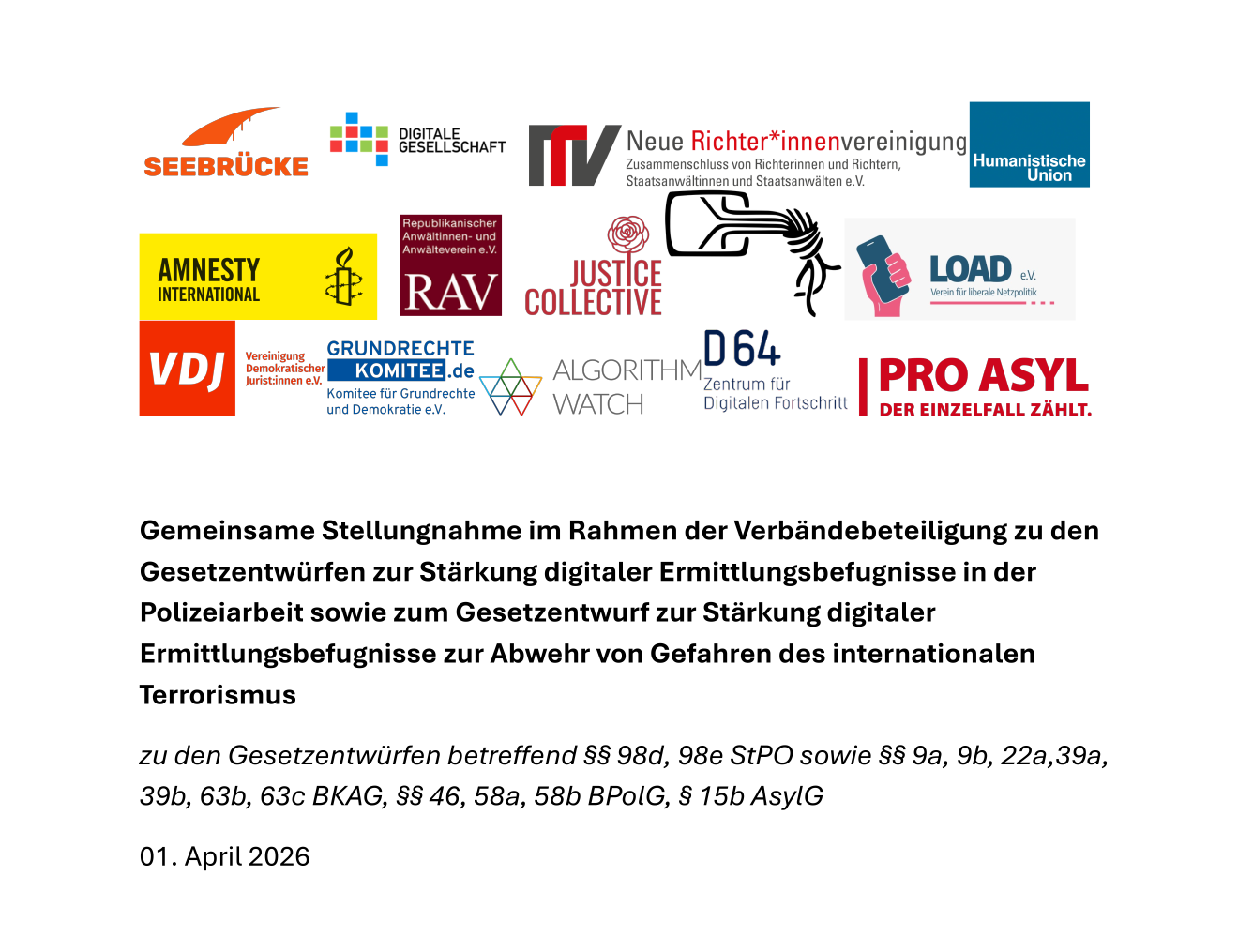 Gemeinsame Stellungnahme