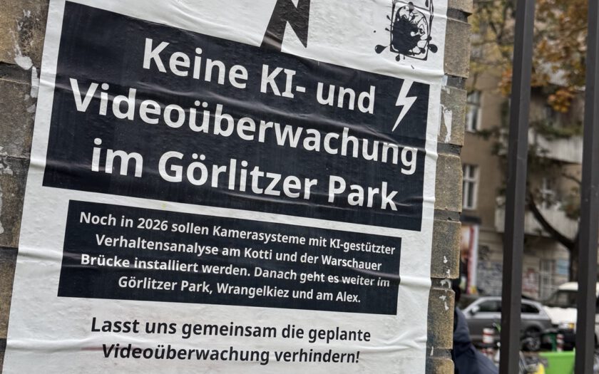 Keine KI- und Videopberwachung im Görlitzer Park
